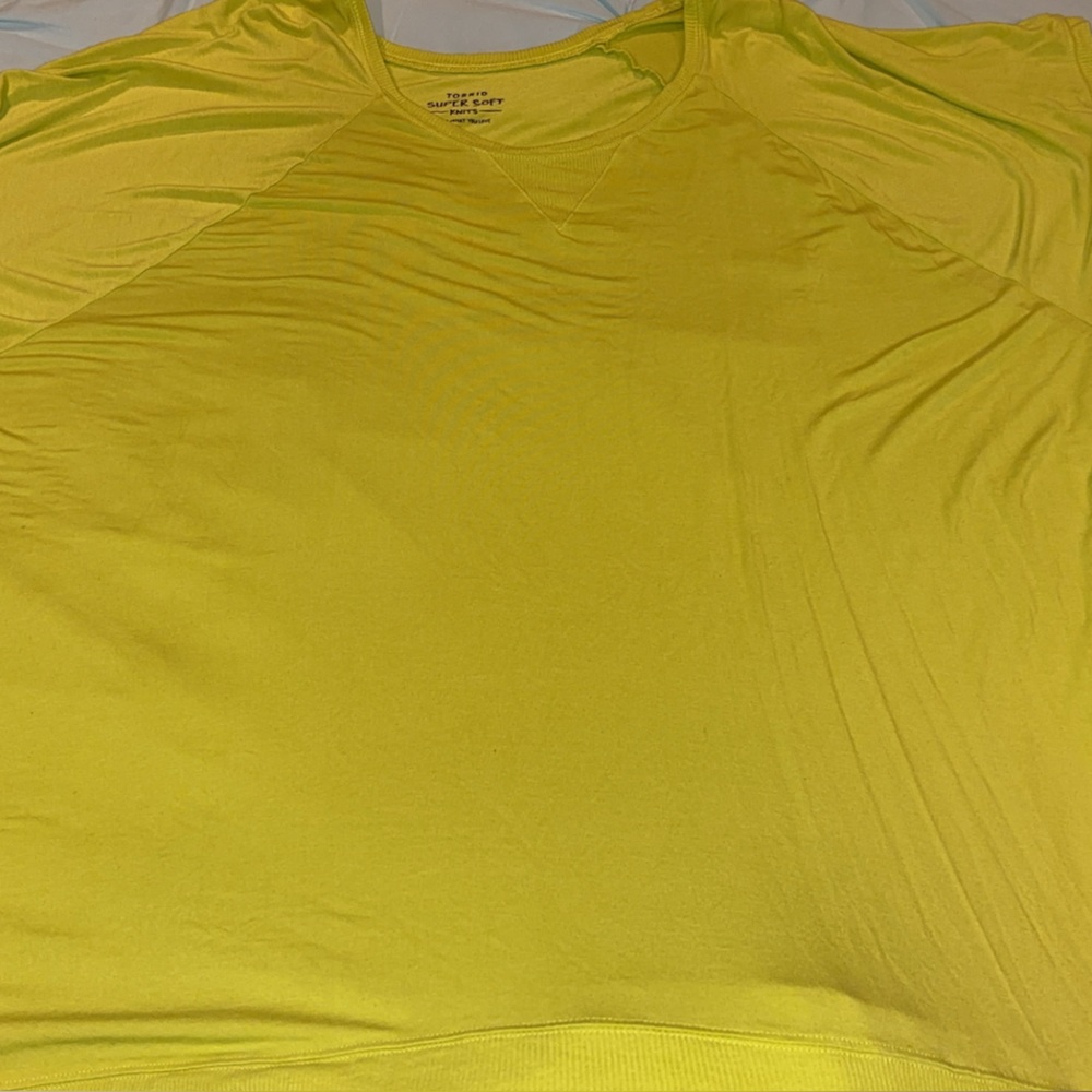 Torrid Bright Yellow Short Sleeve Tee